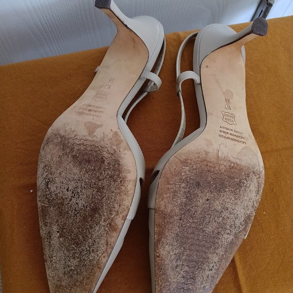 Talbots high heeled sligbacks. Made in Italy - Picture 4 of 6